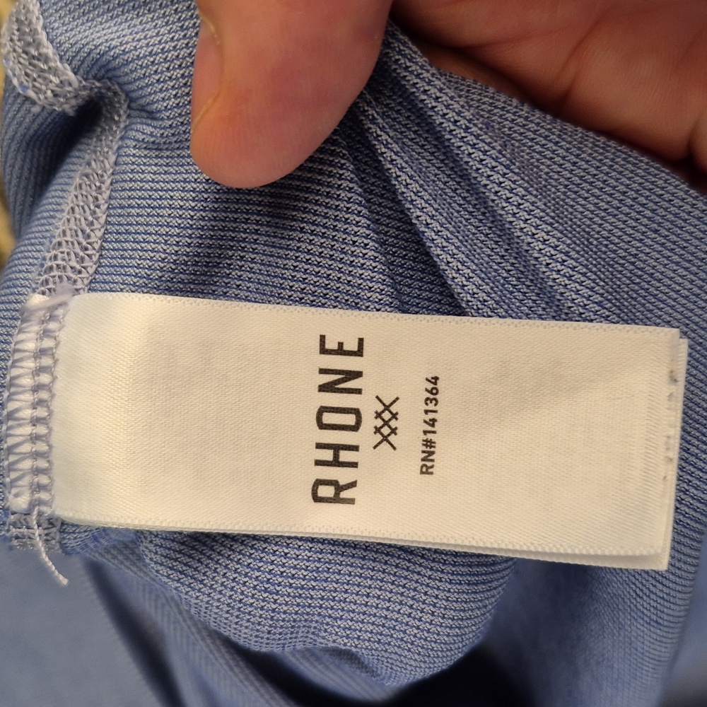 Rhone Light Blue Medium Polyester Blend Mens Athl… - image 6